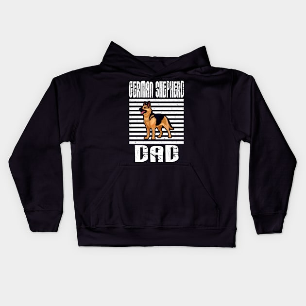 German Shepherd Dad Proud Dogs Kids Hoodie by aaltadel